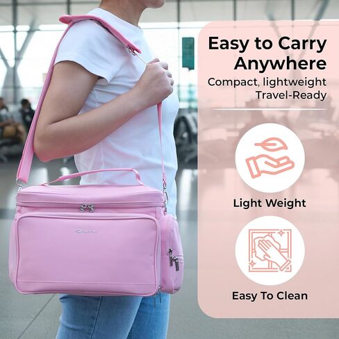 New Insulated Spectra Travel Bag - Breast Pump Bag Fit for Spectra S1 and S2, Upgraded Wearable Breast Pump case | Pumping Bag with Waterproof Mat, Portable Pump Carrying Case for Work Travel Black in Kuwait