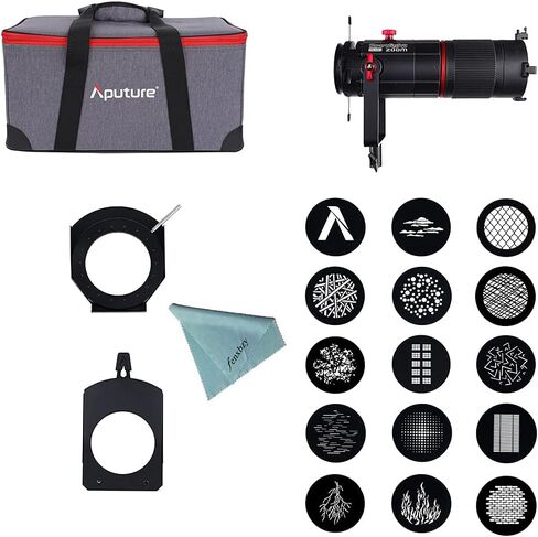 عدسة عرض دقيقة تكبير صغيرة من Aputure Spotlight لـ Aputure LS 60D/60X LED معدل أضواء تصوير الفيديو 15°~30° 2X Zoom Gobos in Saudi Arabia