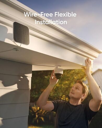eufy Security SoloCam S340 4-Cam Kit (HomeBase S380) مع جرس باب فيديو E340 وكاميرا Floodlight E340، كاميرا أمان تعمل بالطاقة الشمسية، بدون رسوم شهرية in Kuwait