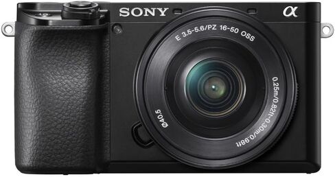 Sony Alpha a6100 APS-C Mirrorless Interchangeable-Lens Camera with 16-50mm Lens Bundle with Gadget Bag, 40.5mm 3-Piece UV, CPL, FLD Lens Filter Kit, Rechargeable Battery, and Memory Card (5 Items) in Saudi Arabia