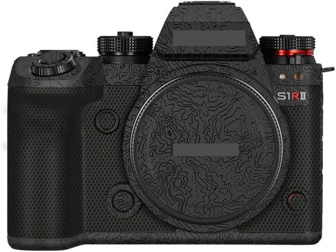 SIR II S1RM2 Camera Skin Wrap Anti-Scratch Sticker Coat Vinly Protective Film Body Protector Decals Cover for Panasonic Lumix SIRII S1R Mark II (Contour Black Glossy) in Kuwait