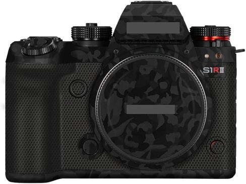 SIR II S1RM2 Camera Skin Wrap Anti-Scratch Sticker Coat Vinly Protective Film Body Protector Decals Cover for Panasonic Lumix SIRII S1R Mark II (Contour Black Glossy) in Kuwait
