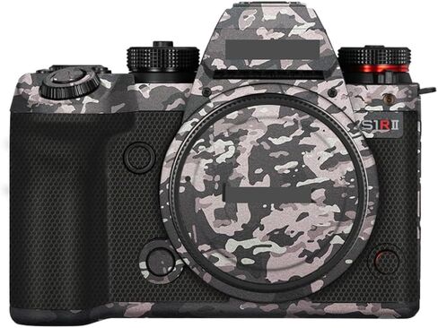 SIR II S1RM2 Camera Skin Wrap Anti-Scratch Sticker Coat Vinly Protective Film Body Protector Decals Cover for Panasonic Lumix SIRII S1R Mark II (Contour Black Glossy) in Kuwait