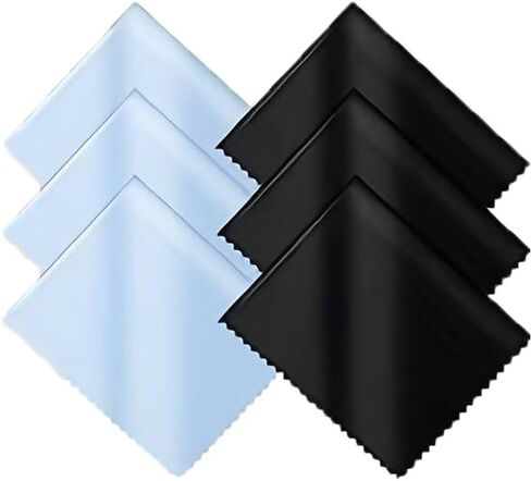 クリーニングクロス マイクロファイバー 20×20cm 8枚セット メガネ拭き 液晶画面やカメラレンズにも メガネ拭きクロス in Saudi Arabia