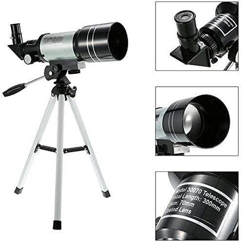 Astronomic Telescope,150X Refraction Monocular Travel Observation Range Telescope with Portable Tripod Adjustable Lever for Adults and in Saudi Arabia