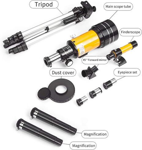 Telescope for Adults, Astronomy Telescope Adults, Professional Astronomical Refracting Telescope, with Tripod, Astronomy Beginners s Binoculars in Saudi Arabia