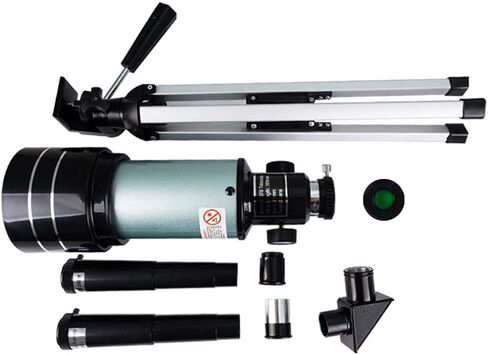 Telescope for Adults, Travel Telescope for Adult,70mm Refractor Telescope with Tripod & Finder Scope,Fully-Coated Glass Optics,1.5X Erecting Eyepiece 3X Barlow Lens Binoculars in Saudi Arabia