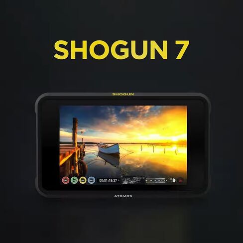 شاشة Atomos Shogun مقاس 7.2 بوصة HDR Pro/شاشة سينما/مسجل/محول مع مجموعة طاقة عالمية (عنصران) in Kuwait