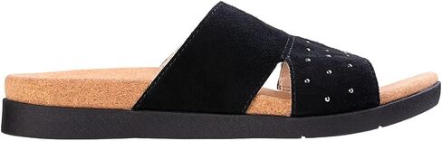 صندل نسائي من REVITALIGN Lucy Stud Slide، أسود، 8 in Saudi Arabia