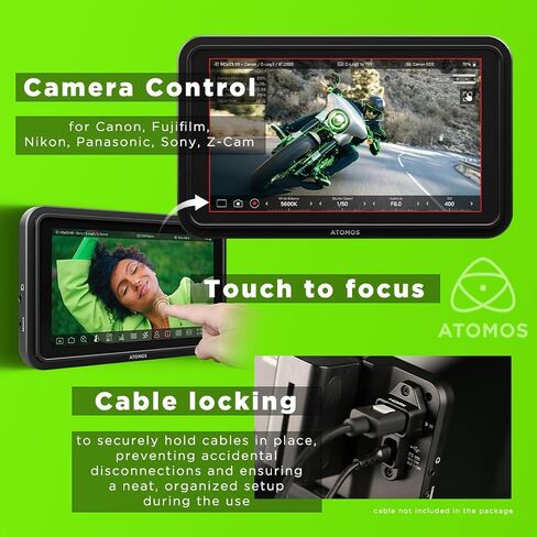 شاشة Atomos Shinobi II HDMI 4K مع شاشة لمس HDR وبطارية 5200 مللي أمبير في الساعة in Saudi Arabia