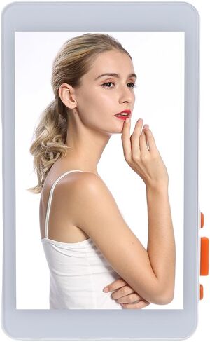 Vlog Selfie Monitor Screen, 4.02 inch Mirror Display w 180° Flip 3 Level Brightness, Magnetic Selfie Screen with Bluetooth Remote for Vlog Live Streaming TikTok (Black) in Saudi Arabia
