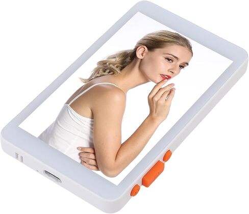 Vlog Selfie Monitor Screen, 4.02 inch Mirror Display w 180° Flip 3 Level Brightness, Magnetic Selfie Screen with Bluetooth Remote for Vlog Live Streaming TikTok (Black) in Saudi Arabia