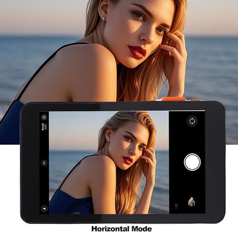 Vlog Selfie Monitor Screen, 4.02 inch Mirror Display w 180° Flip 3 Level Brightness, Magnetic Selfie Screen with Bluetooth Remote for Vlog Live Streaming TikTok (Black) in Saudi Arabia