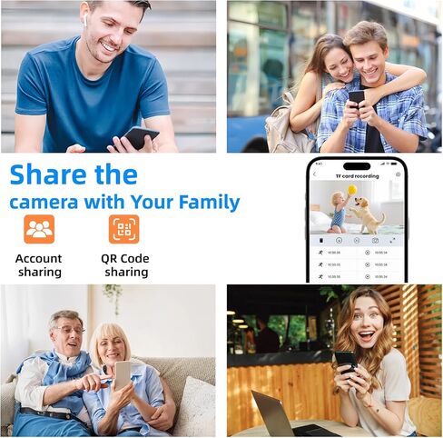 Mini Indoor Camera with Motion Detection, Night Vision, 100-Day Battery Life - 1080P HD Baby Monitor, Pet Camera, Nanny Cam for Home, Office, Indoor Security in Saudi Arabia