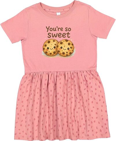 inktastic You're So Sweet Cute Cookie Art Toddler Dress in Saudi Arabia