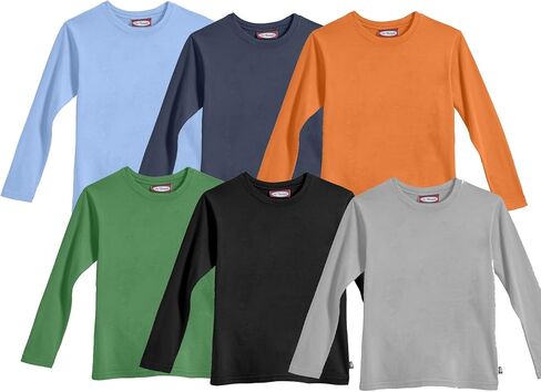 صورة المنتج من City Threads، طبقة أساسية من القطن بأكمام طويلة للأولاد الكبار للمدرسة أو اللعب في الخريف والشتاء in Kuwait