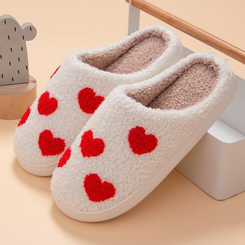 Comfy Slippers For Women Men，Ladies Retro Memory Foam Cute Cartoon Plush Fluffy Warm Bedroom Slippers,indoor Outdoor House Shoes in Saudi Arabia