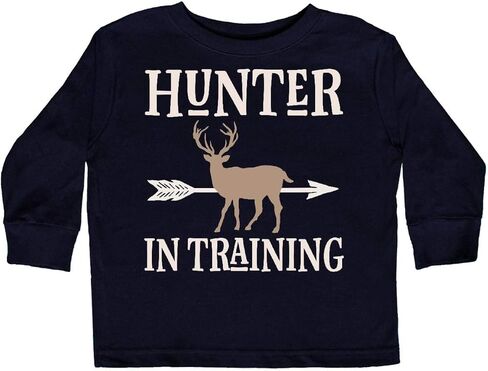 تي شيرت Inktastic Hunter in Training Deer Hunting للأطفال الصغار بأكمام طويلة in Kuwait