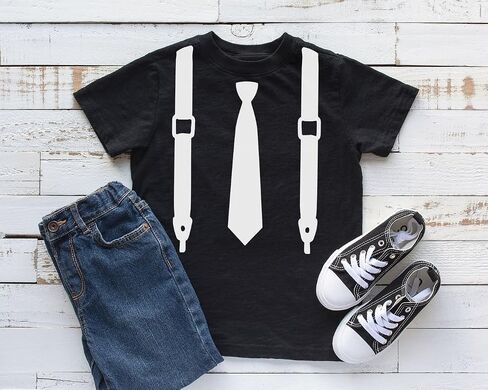 Mock Tie and Suspenders Infant/Toddler/Youth T-Shirt in Saudi Arabia