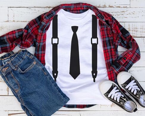 Mock Tie and Suspenders Infant/Toddler/Youth T-Shirt in Saudi Arabia