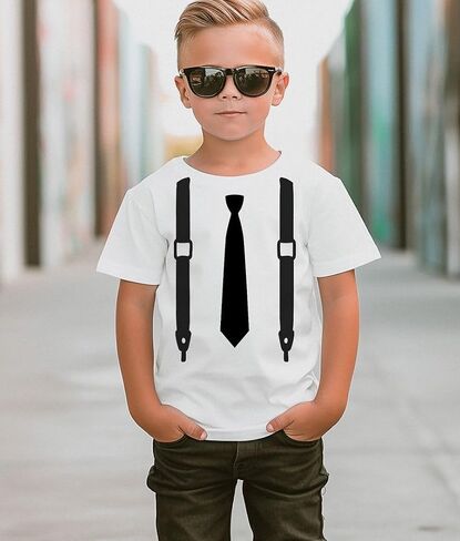 Mock Tie and Suspenders Infant/Toddler/Youth T-Shirt in Saudi Arabia