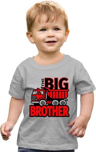تي شيرت Go All Out Big Brother باللون الأحمر لشاحنة التفريغ للأطفال الصغار in Saudi Arabia