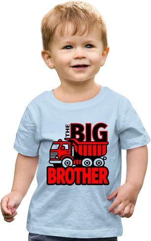 تي شيرت Go All Out Big Brother باللون الأحمر لشاحنة التفريغ للأطفال الصغار in Saudi Arabia