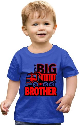 تي شيرت Go All Out Big Brother باللون الأحمر لشاحنة التفريغ للأطفال الصغار in Saudi Arabia