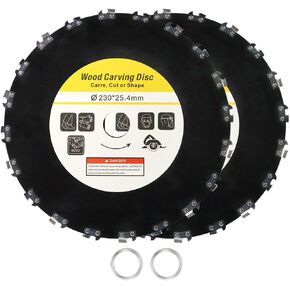 2-Set 9" x 20 Teeth Chainsaw Tooth Carbon Steel Brush Cutter Blade for Weedeater, Weed Eater Trimmer Saw Blade Attachment for 25.4mm or 20 mm Arbor Compatible with Stihl,Husqvarna, Ego, Honda in Saudi Arabia