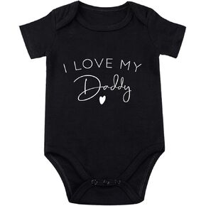 بدلة I Love My Daddy Baby بدلة I Love Daddy من أجل ملابس الأطفال الرضع والأب للجنسين in Kuwait