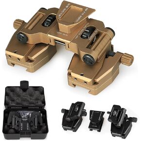نظارات الرؤية الليلية المعدنية J Arm Mount، Nvg Mount Dovetail J Arm Rhino Mount، حامل نظارات الرؤية الليلية الجديد من الألومنيوم، محول حامل الخوذة، لنظارات الرؤية الليلية Pvs-14 (اللون: ذهبي) in Kuwait