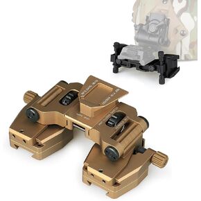 New Aluminum Night Vision Goggle Mount,Pvs-14 Night Vision Goggles Holder Adapter,Metal J Arm Mount Night Vision Goggles,Nvg Mount Dovetail J Arm Rhino Mount,for Outdoor Camping and Explo(Color:Black) in Kuwait