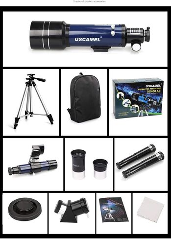 Astronomical Telescope,70mm Big Caliber Astronomical Telescope 400mm Focal 201X Refractive Multilayer Coated Lens Monocular Telescope Focal with Tripod for Adult Bird Watching Outdoor in Saudi Arabia