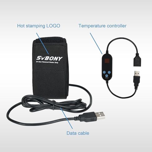 SVBONY SV172 عدسة أكثر دفئًا، حزمة شريط سخان الندى 430 مم مع تلسكوب SV555 APO، تلسكوب تصوير فلكي 54 مم، هيكل Petzval الموضوعي، فتحة متغيرة F4.5 إلى F22 للتصوير الفوتوغرافي للسماء العميقة in Saudi Arabia
