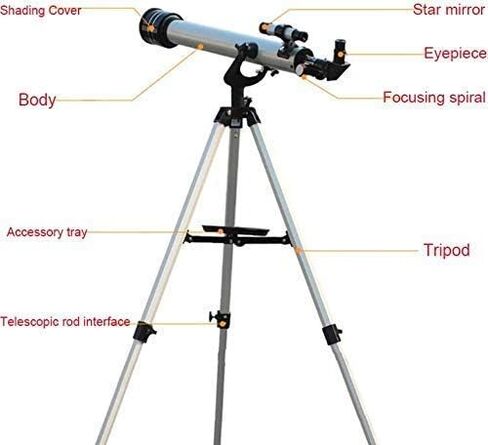 Monoculars Telescope, Refractor Telescope， Professional HD Telescope 525X Zoom Outdoor Space Observation Catadioptric Monocular Good Partner to View Moon and Pla in Saudi Arabia