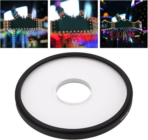 Sanpyl 77mm Center Exposure Lens Filter, Center Spot Hole Exposure Special Effect Filter for 50-85mm Zoom Lenses, with Dreamy Soft Focus in Saudi Arabia
