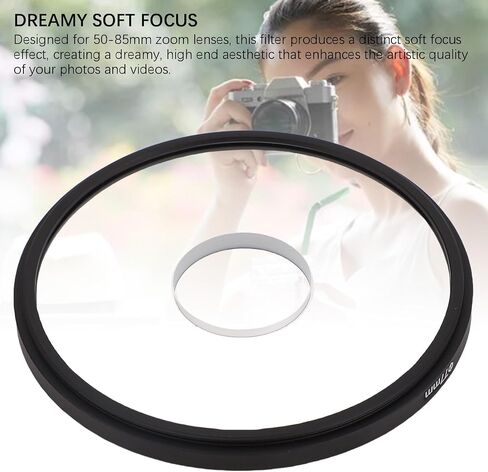 Sanpyl 77mm Center Exposure Lens Filter, Center Spot Hole Exposure Special Effect Filter for 50-85mm Zoom Lenses, with Dreamy Soft Focus in Saudi Arabia
