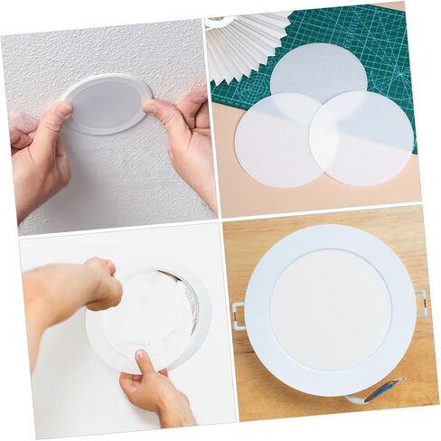 6 قطع من OUNONA أغطية عاكس الضوء الدائرية لمرشح الضوء لمصابيح الطاولة والثريات DIY درع الضوء لديكور المنزل الفريد والتركيب السريع in Kuwait