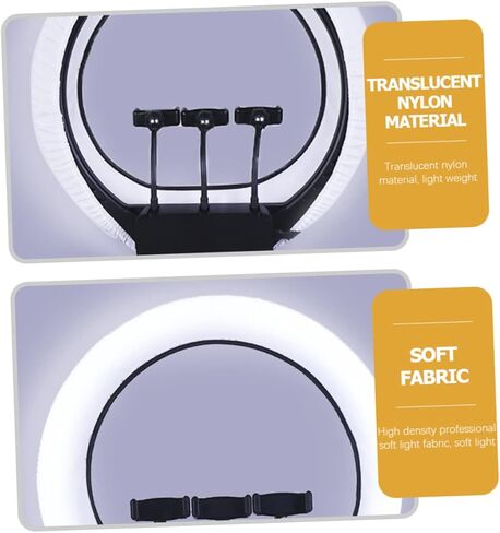 TEHAUX Softbox الناشر لجوارب عاكس الضوء الدائري يسهل حملها للتصوير الفوتوغرافي في الاستوديو ويزيل الظلال والوهج للتدفق in Kuwait