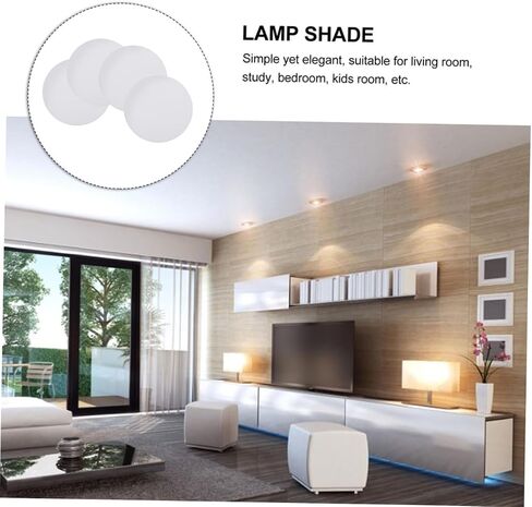 POPETPOP 4Pcs Dazzling Ceiling Lamp Shade Diffuser Light Cover for Pendant Hanging Lamps Reduces Harsh Glare Extends Spotlight Life Versatile Lighting in Saudi Arabia