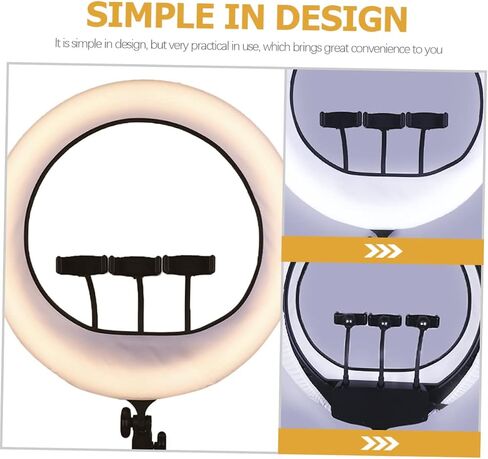 NUOBESTY 18-Inch Ring Light Diffuser for Photography Adjustable Soft Light Sock for Live Streaming and Makeup Translucent Color Fabric Compatible Phones in Saudi Arabia