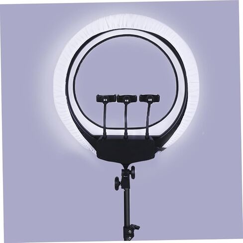 NUOBESTY 18-Inch Ring Light Diffuser for Photography Adjustable Soft Light Sock for Live Streaming and Makeup Translucent Color Fabric Compatible Phones in Saudi Arabia
