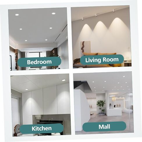 Tofficu 4Pcs Glare Lamp Shade Diffuser for Ceiling Lights Precision Made Chandelier Cover Softens Harsh Lighting Enhances Spotlight Longevity in Saudi Arabia