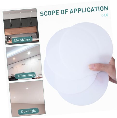 Tofficu 4Pcs Glare Lamp Shade Diffuser for Ceiling Lights Precision Made Chandelier Cover Softens Harsh Lighting Enhances Spotlight Longevity in Saudi Arabia