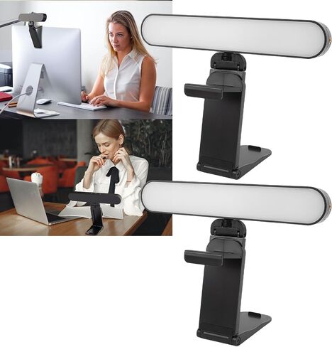 Zopsc Dual Computer Screen Light Bar, 10 Level Brightness Adjustable LED Monitor Light with 3 Color Modes, USB C Powered for Work Video Conference Selfie in Saudi Arabia