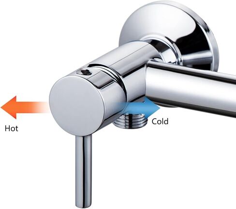 Handheld Bidet Sprayer for Toilet Brass Baby Cloth Diaper Sprayer, Hot & Cold Water Adjustable, White & Chrome with Stainless Steel Hose,One Color-2m Hose in Saudi Arabia