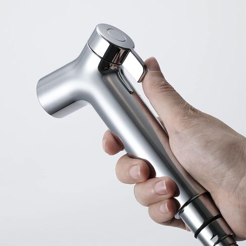 Handheld Bidet Sprayer Kit for Toilet, Adjustable Water Pressure, ABS Cloth Diaper Sprayer, Bracket, Feminine Wash, Leak-Proof Hose,Chrome in Saudi Arabia