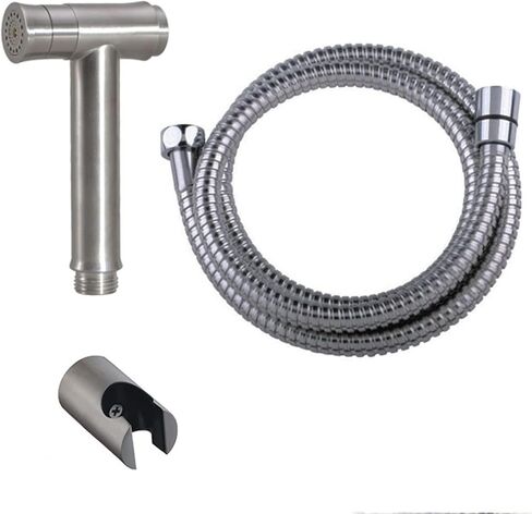 Stainless Steel Handheld Bidet Sprayer for Toilet, Portable Baby Cloth Diaper Sprayer, Feminine Wash, Easy Installation, Brushed Finish,One Color-2m Hose in Saudi Arabia