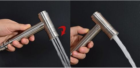 Stainless Steel Handheld Bidet Sprayer for Toilet, Portable Baby Cloth Diaper Sprayer, Feminine Wash, Easy Installation, Brushed Finish,One Color-2m Hose in Saudi Arabia