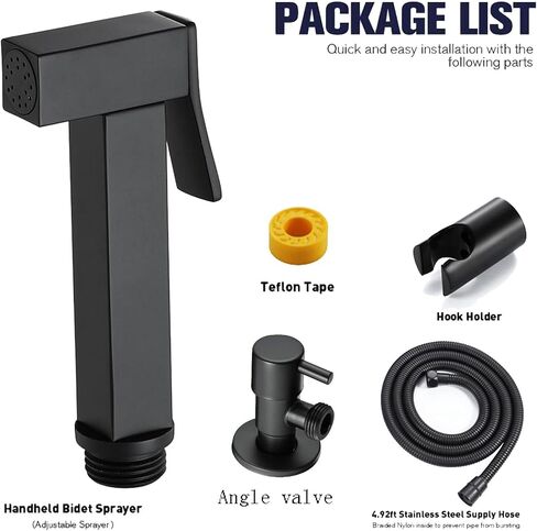 Handheld Bidet Sprayer for Toilet Brass Baby Cloth Diaper with Hose & Bracket, Portable Feminine Wash, Easy Installation,Gold in Saudi Arabia